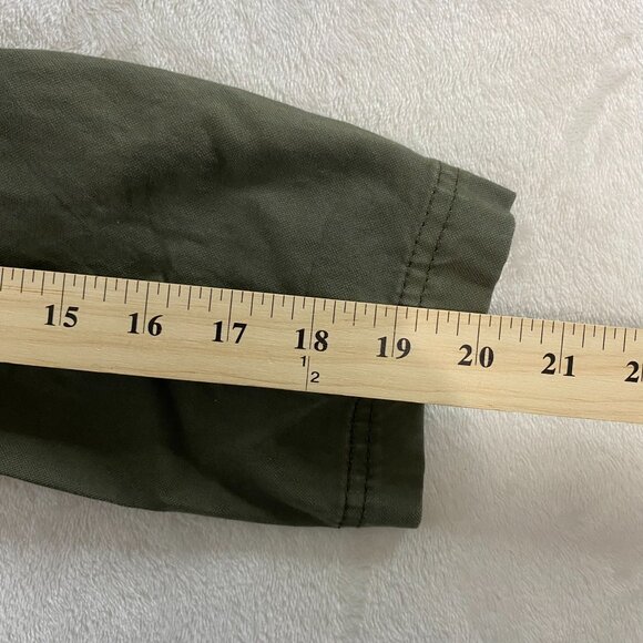 Ann Taylor LOFT Olive Green Button-Up Military Style Jacket Size Small - Medium - Picture 11 of 11